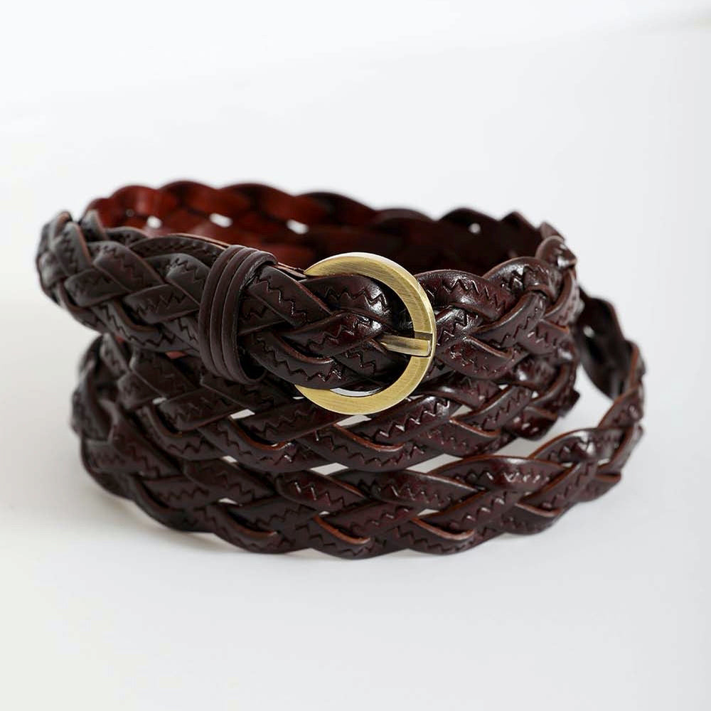 Leather Braided Belt