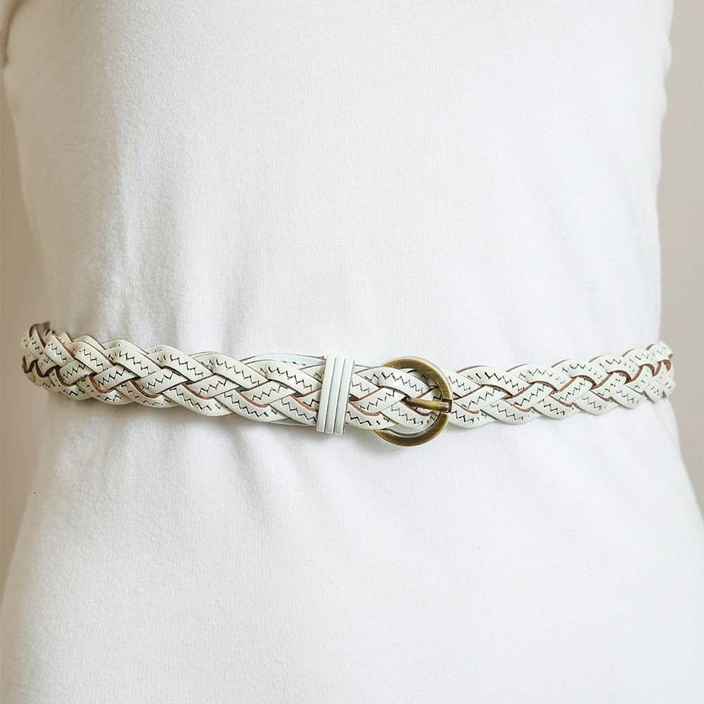 Leather Braided Belt