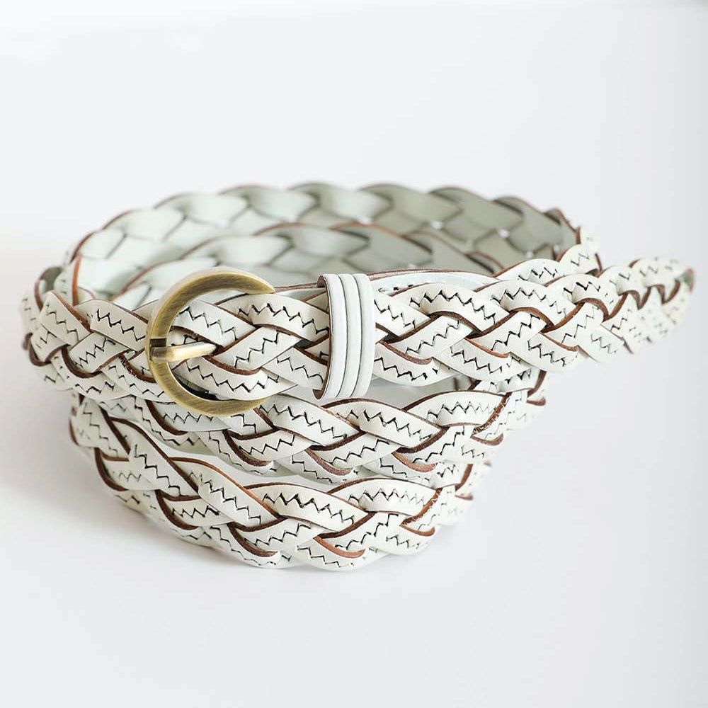 Leather Braided Belt