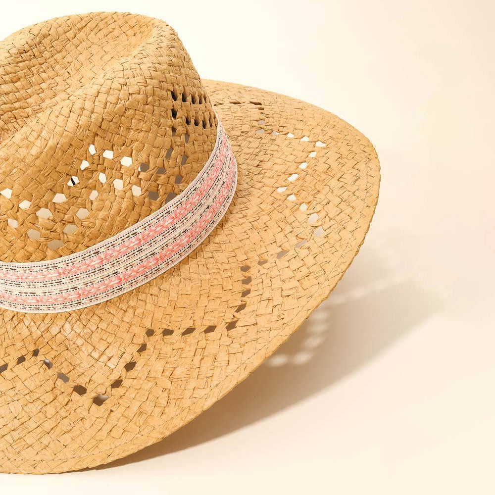 Brianna Patterned Brim Hat