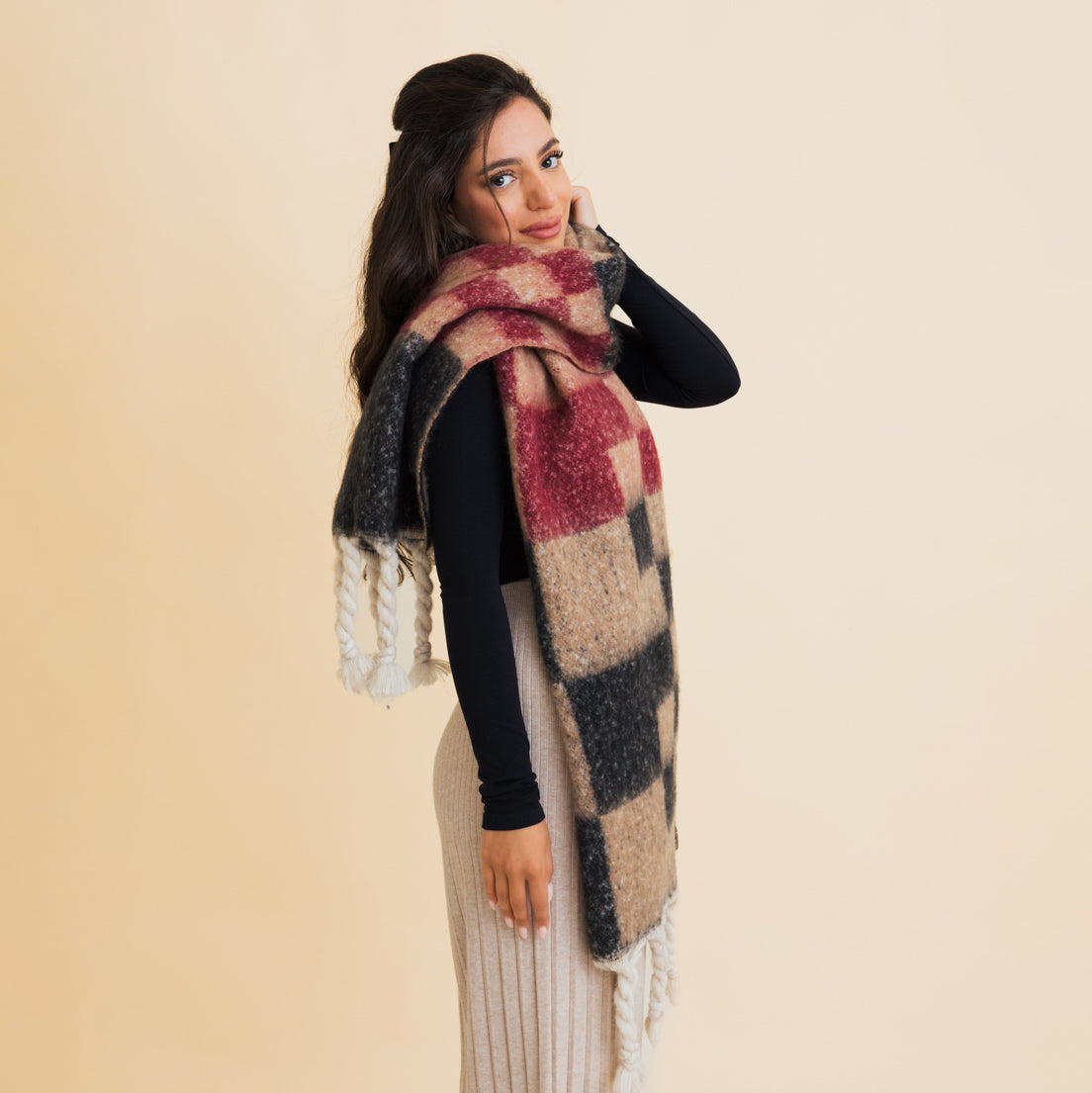 Checkered Scarf - Final Sale