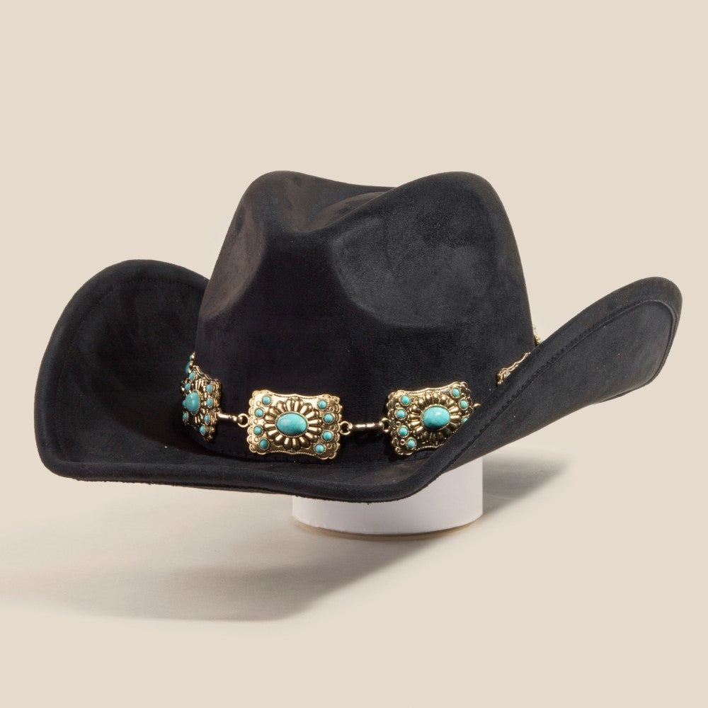 Concho Chain Cowboy Hat