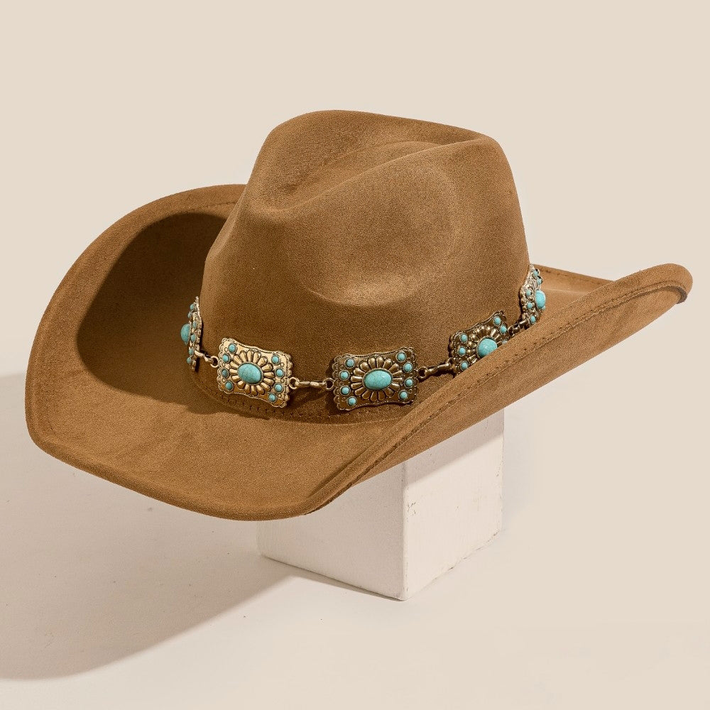 Concho Chain Cowboy Hat