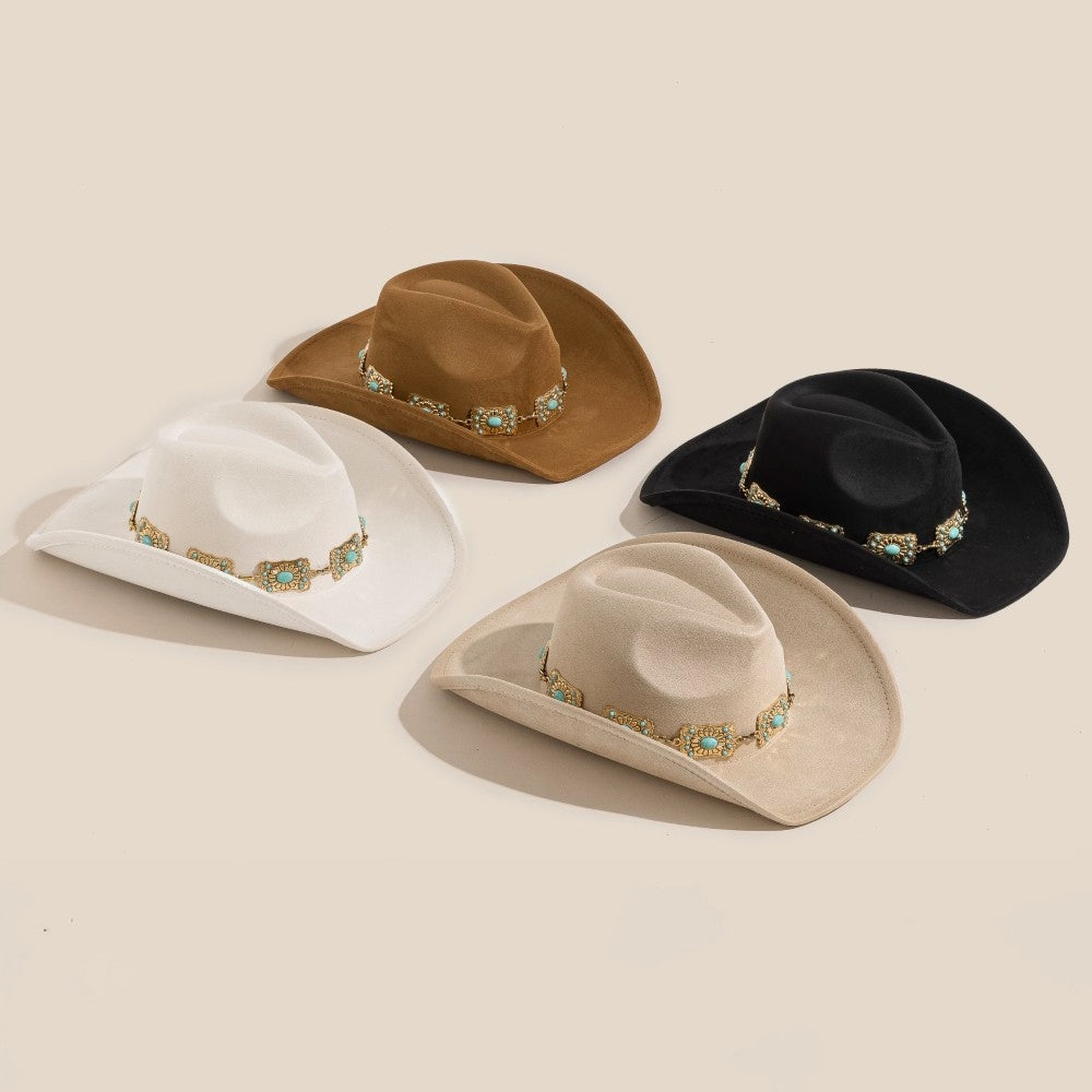 Concho Chain Cowboy Hat