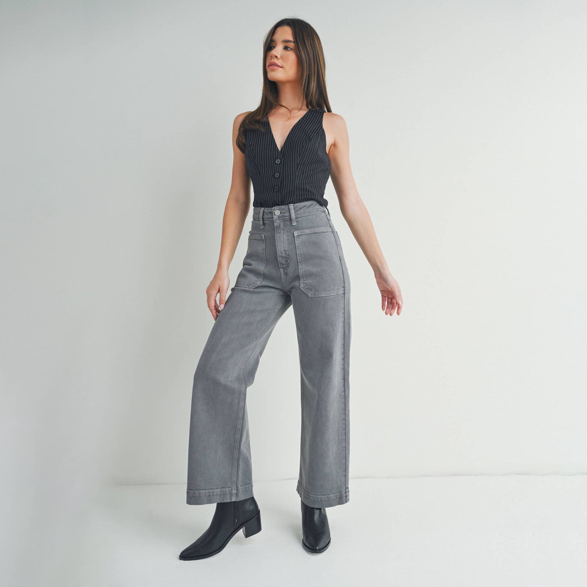 Nylah Patch Pocket Jean - Final Sale