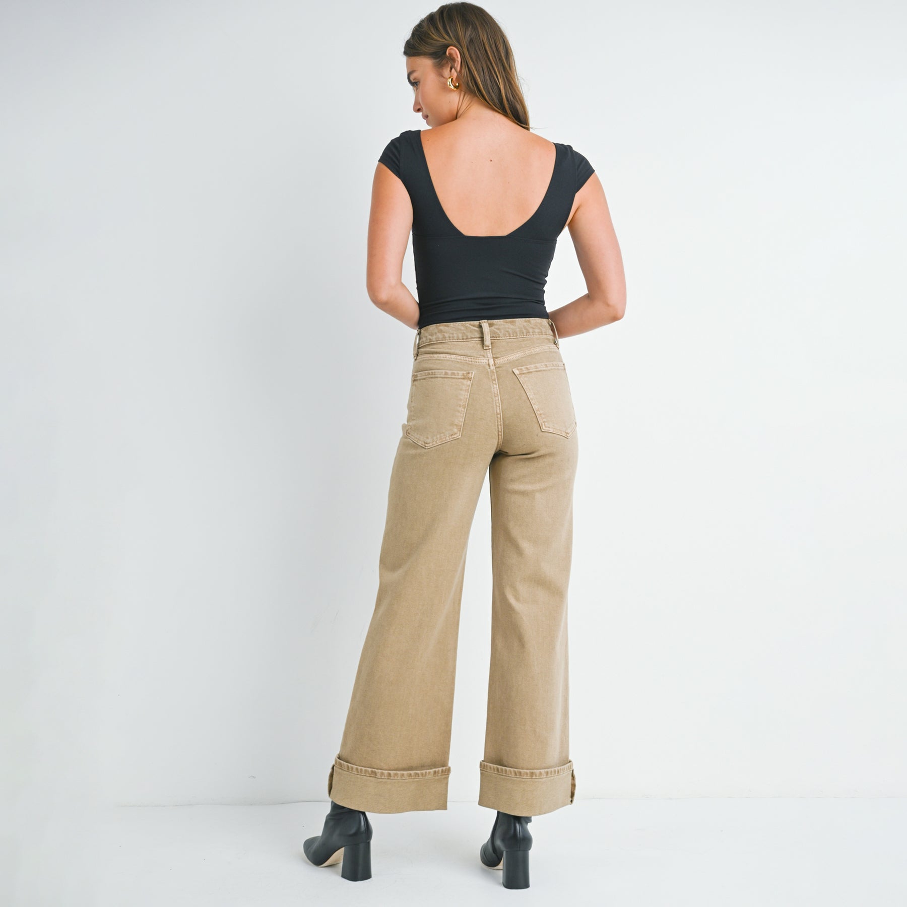 Stevie Cuffed Palazzo Jean
