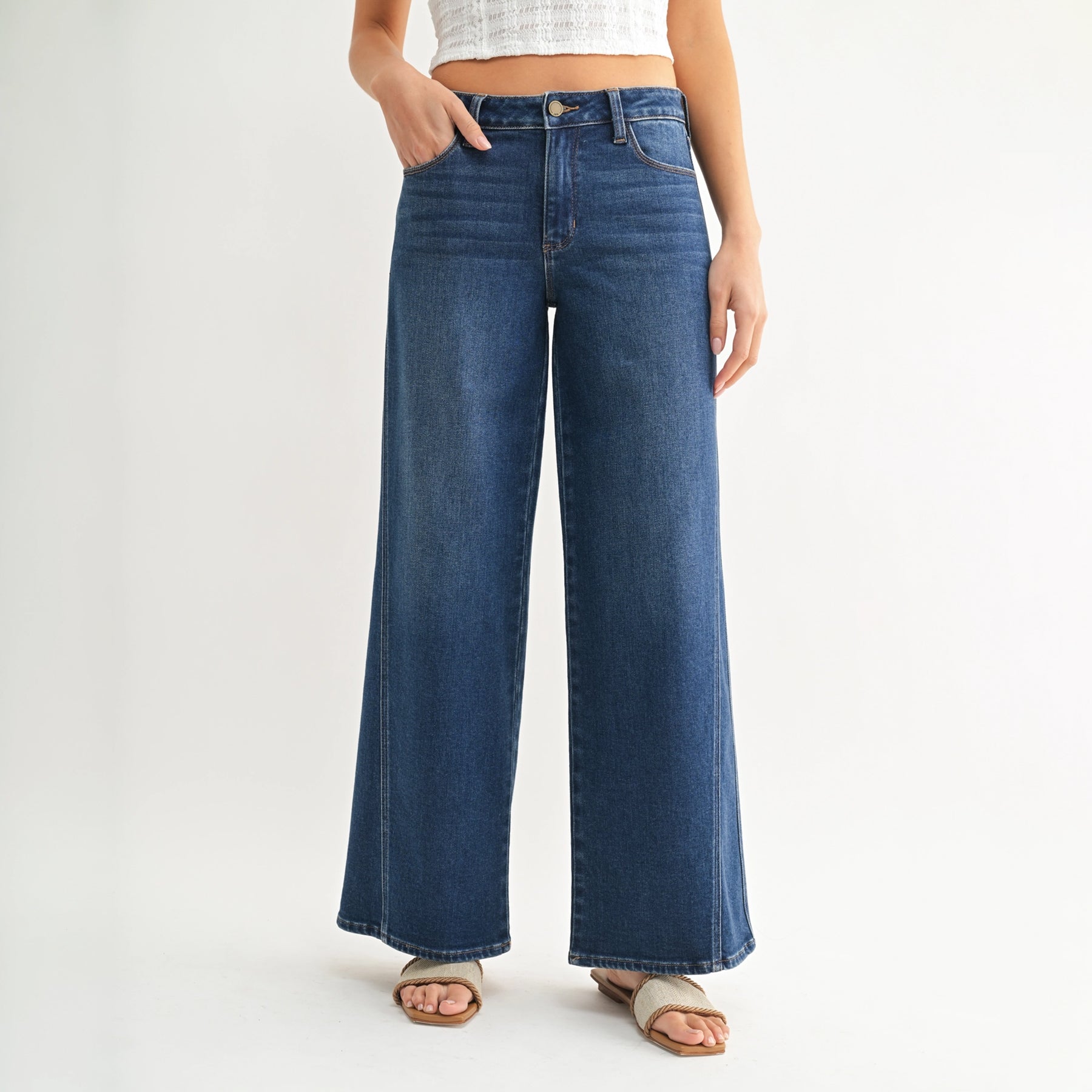 Ellis Seamed Wide Leg