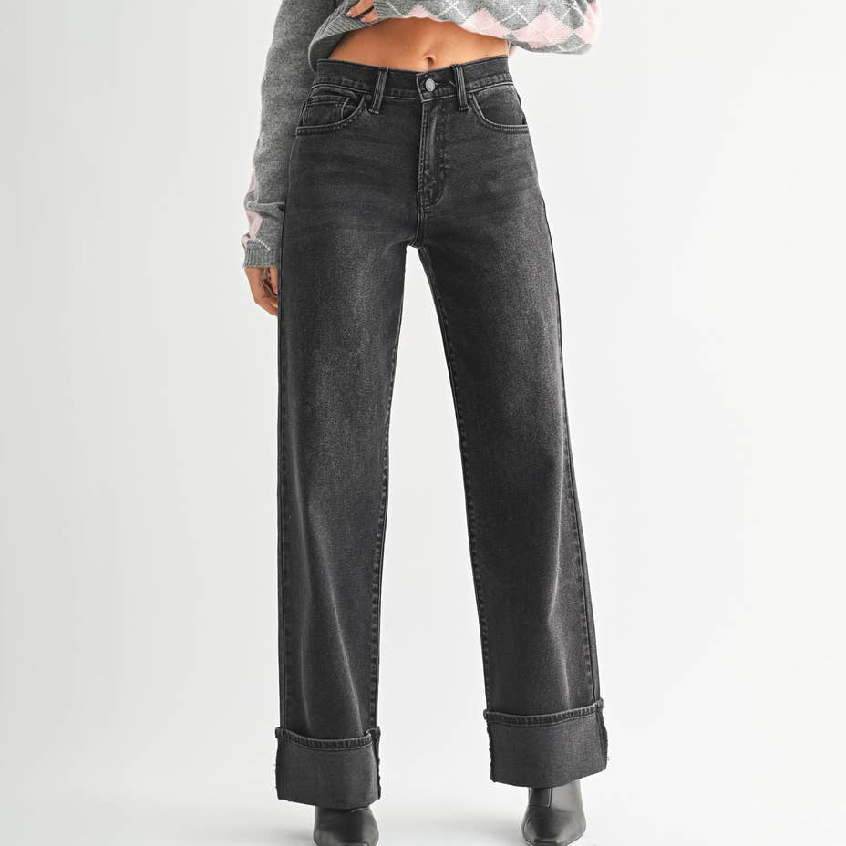 Joey Cuffed Wide Leg