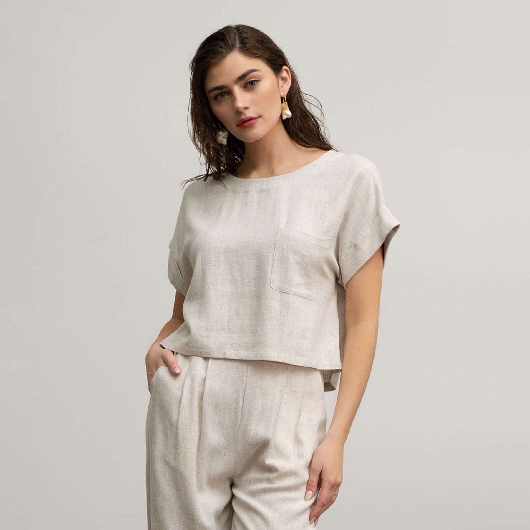 Dune Linen Top