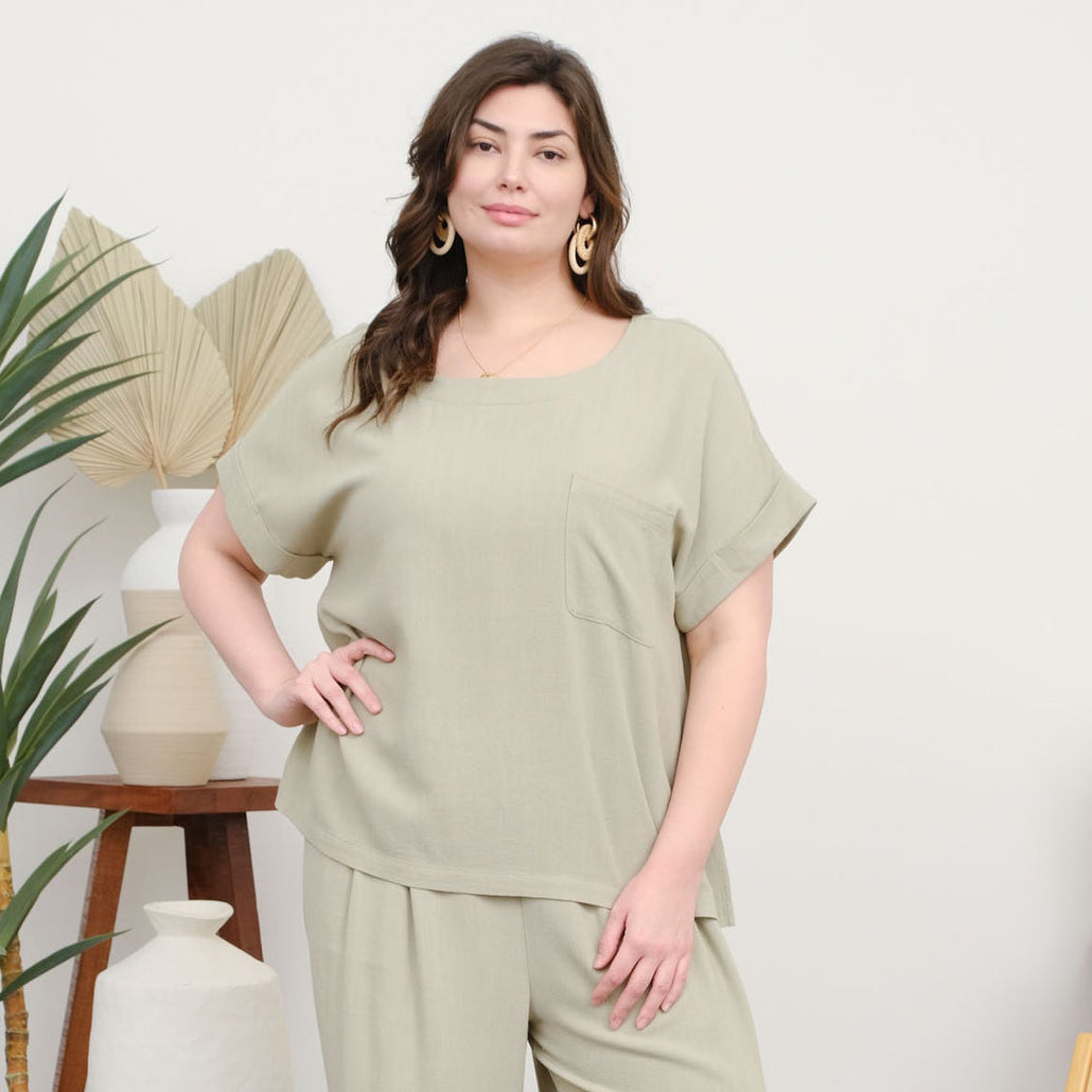 Eleni Linen Top