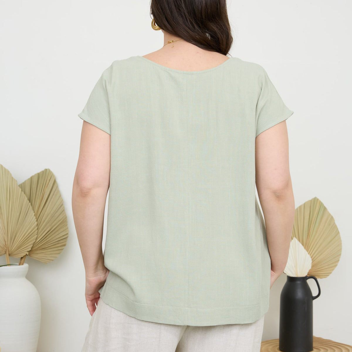 Eleni Linen Top