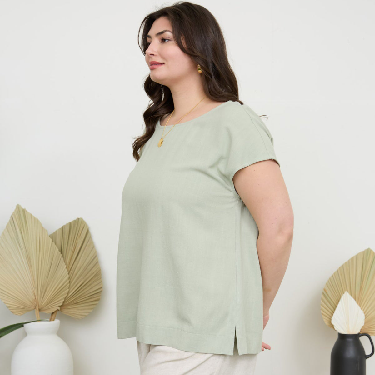 Eleni Linen Top