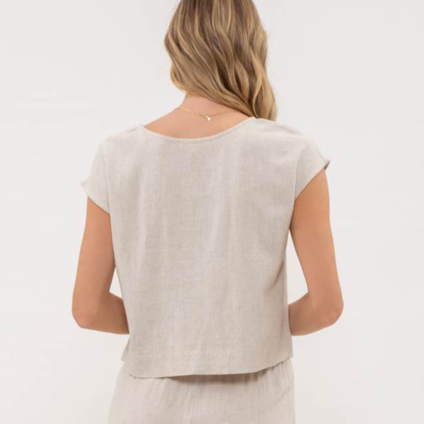 Eleni Linen Top