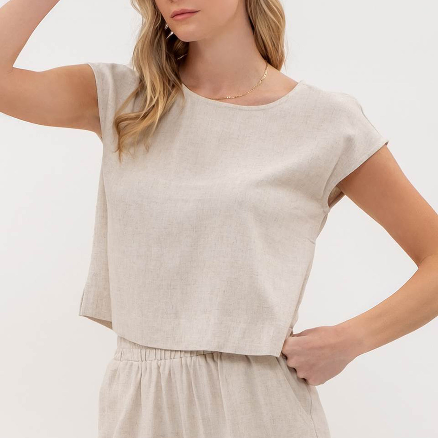 Eleni Linen Top