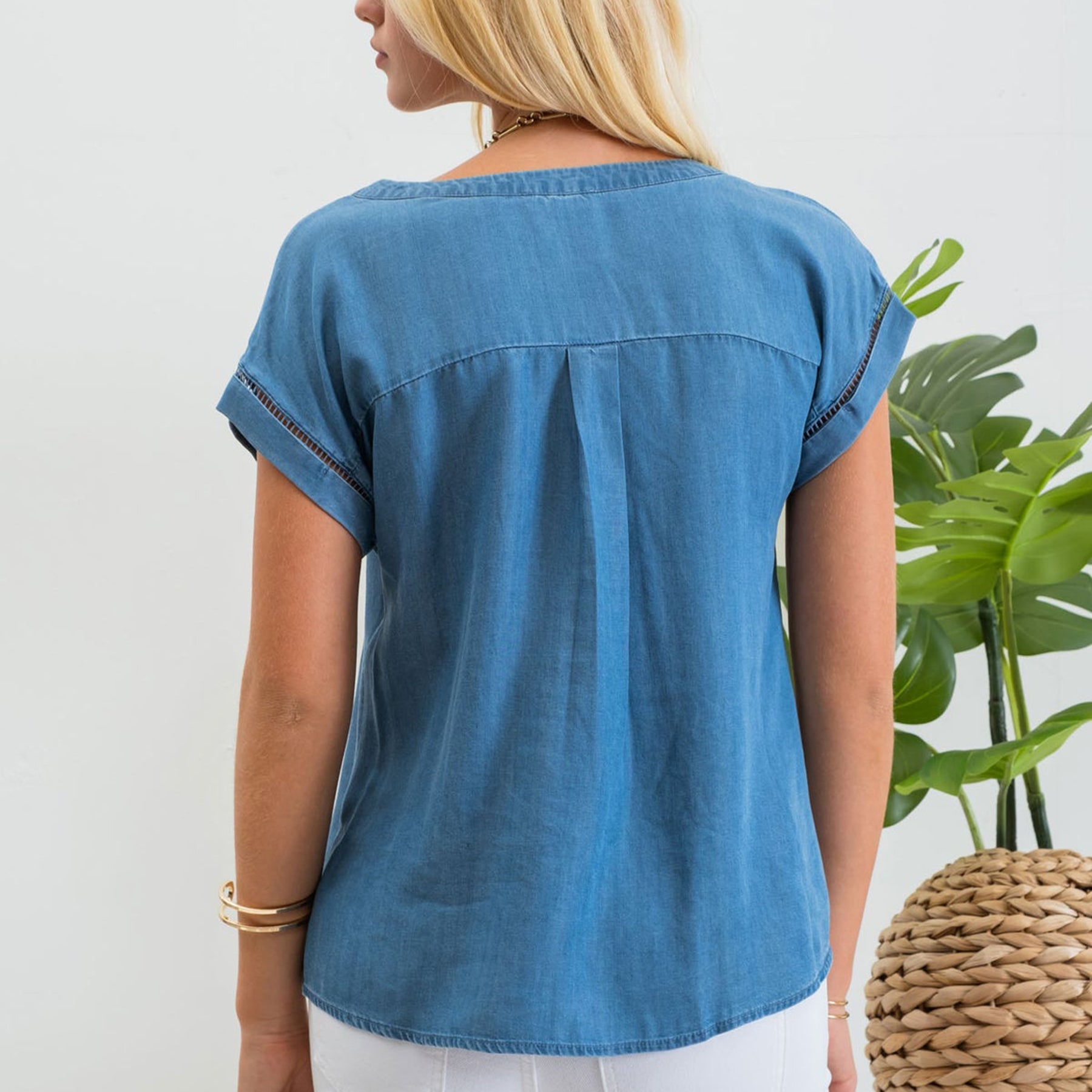 Ellie Chambray Top