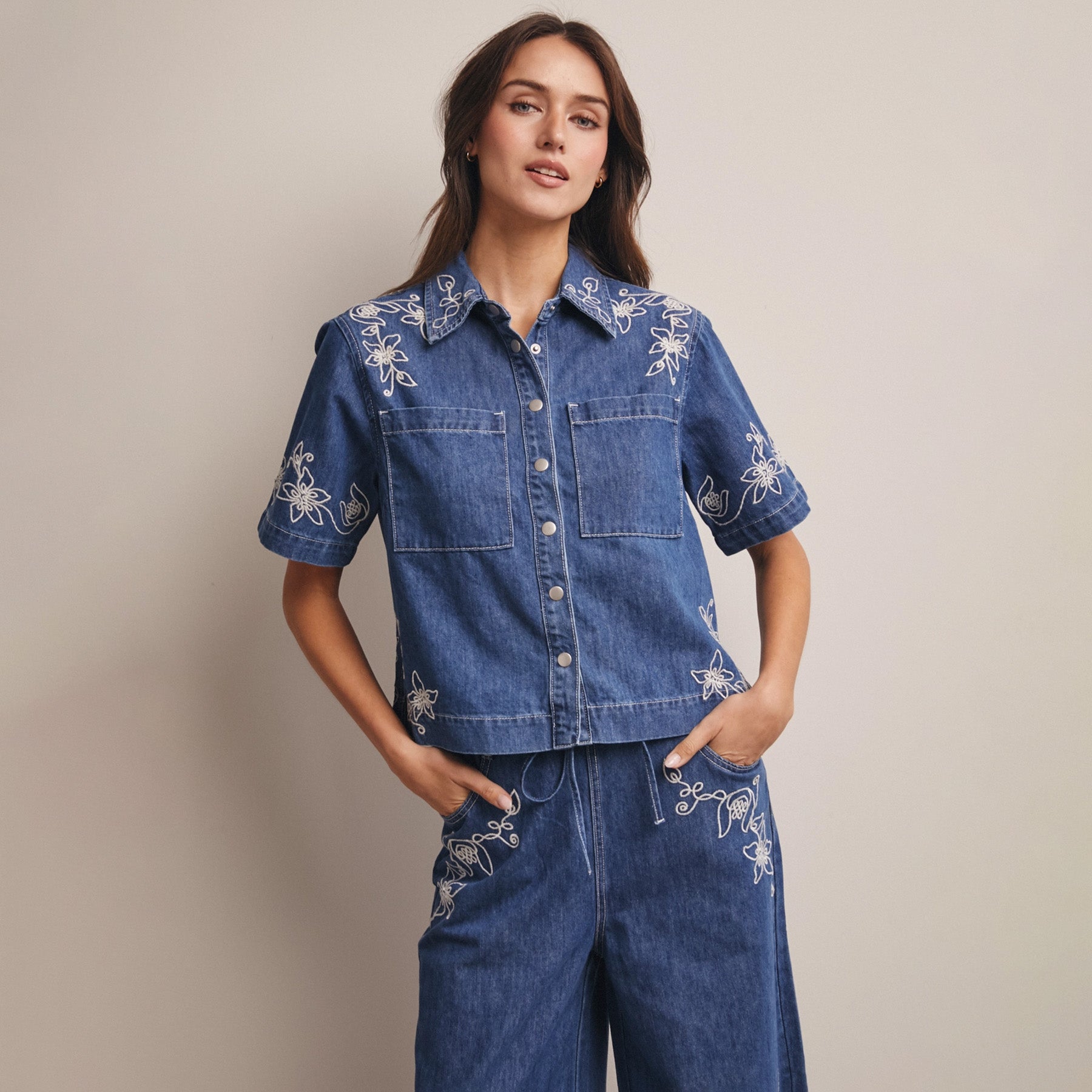 Fiorella Denim Set