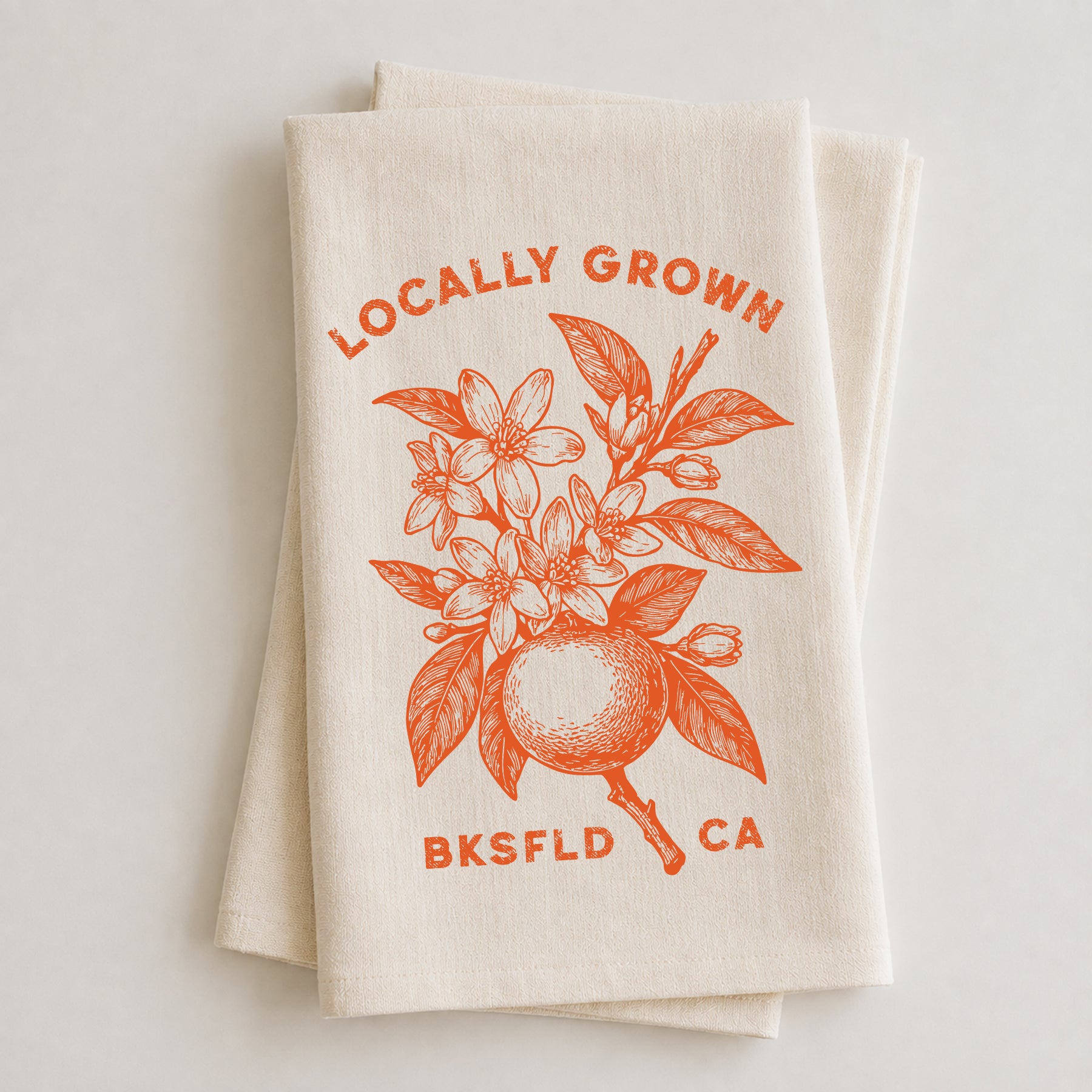 Locally Grown Oranges Towel