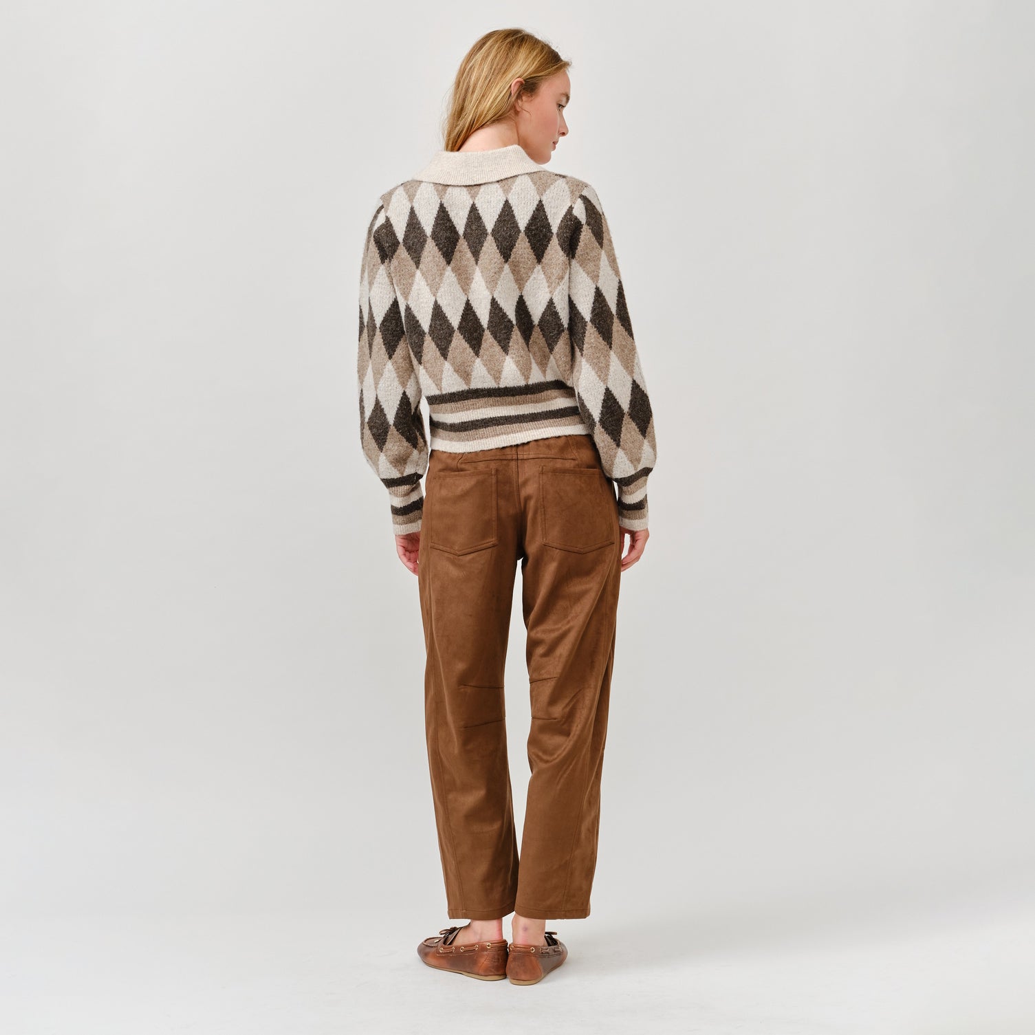 Rae Suede Barrel Pants