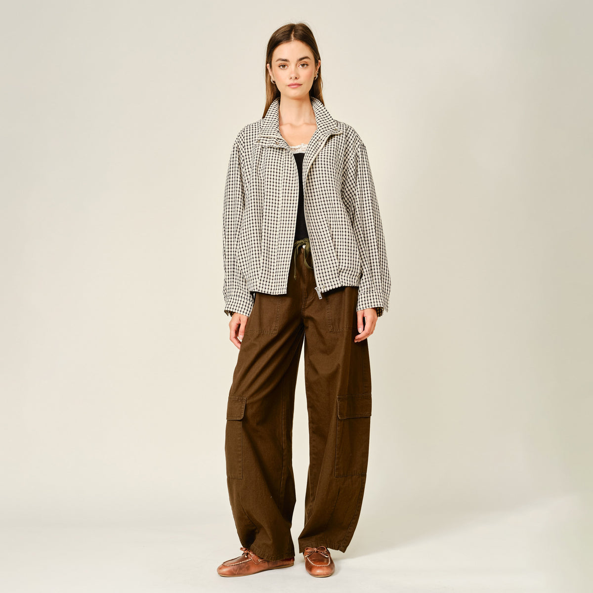 Mila Cargo Barrel Pants