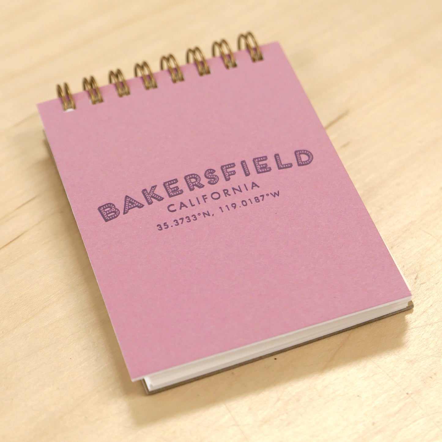 Bakersfield Coordinates Mini Notebook