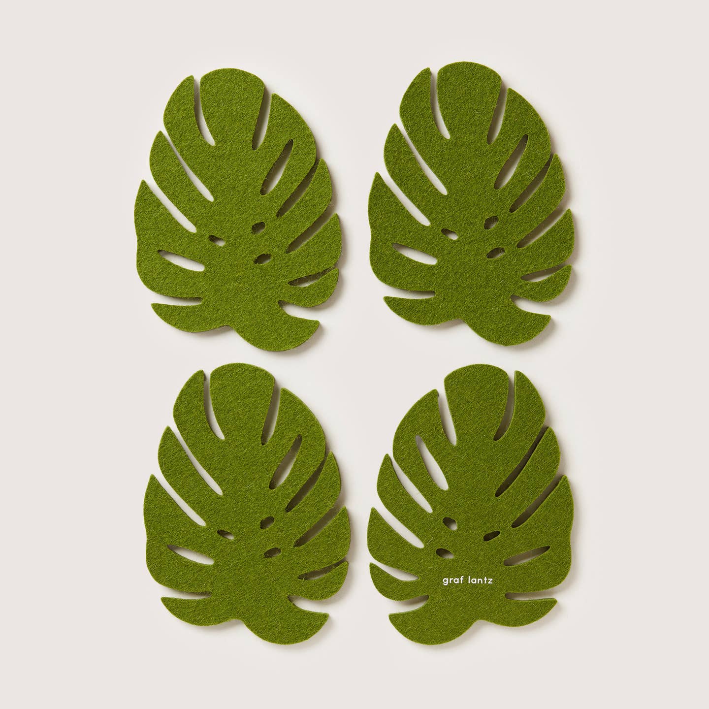 Wool Monstera Coasters