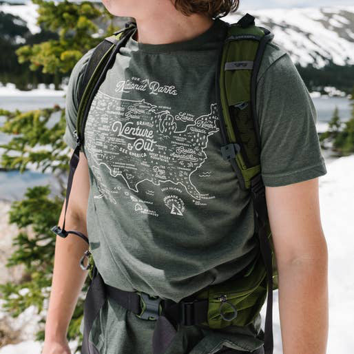 National Parks Map Tee
