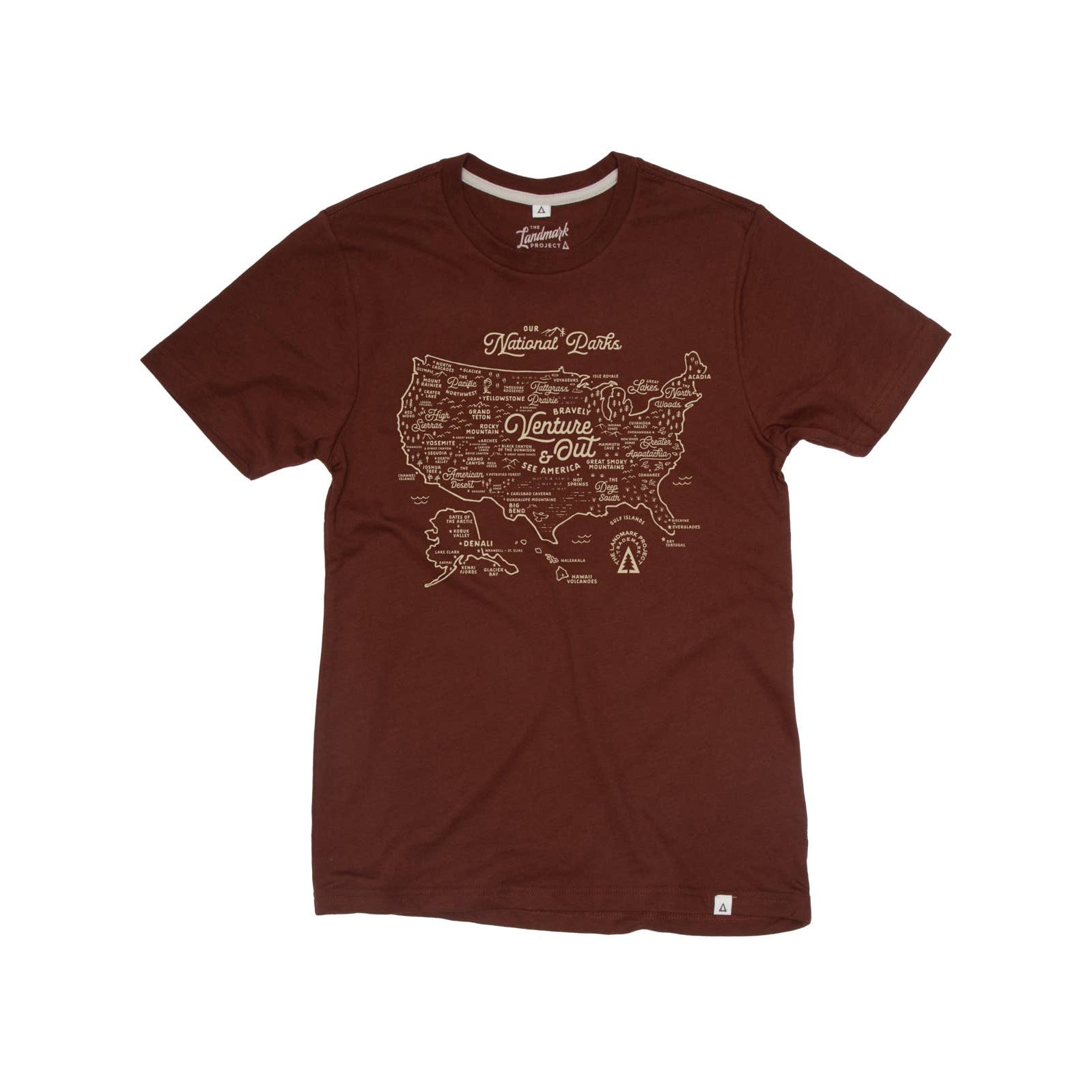 National Parks Map Tee