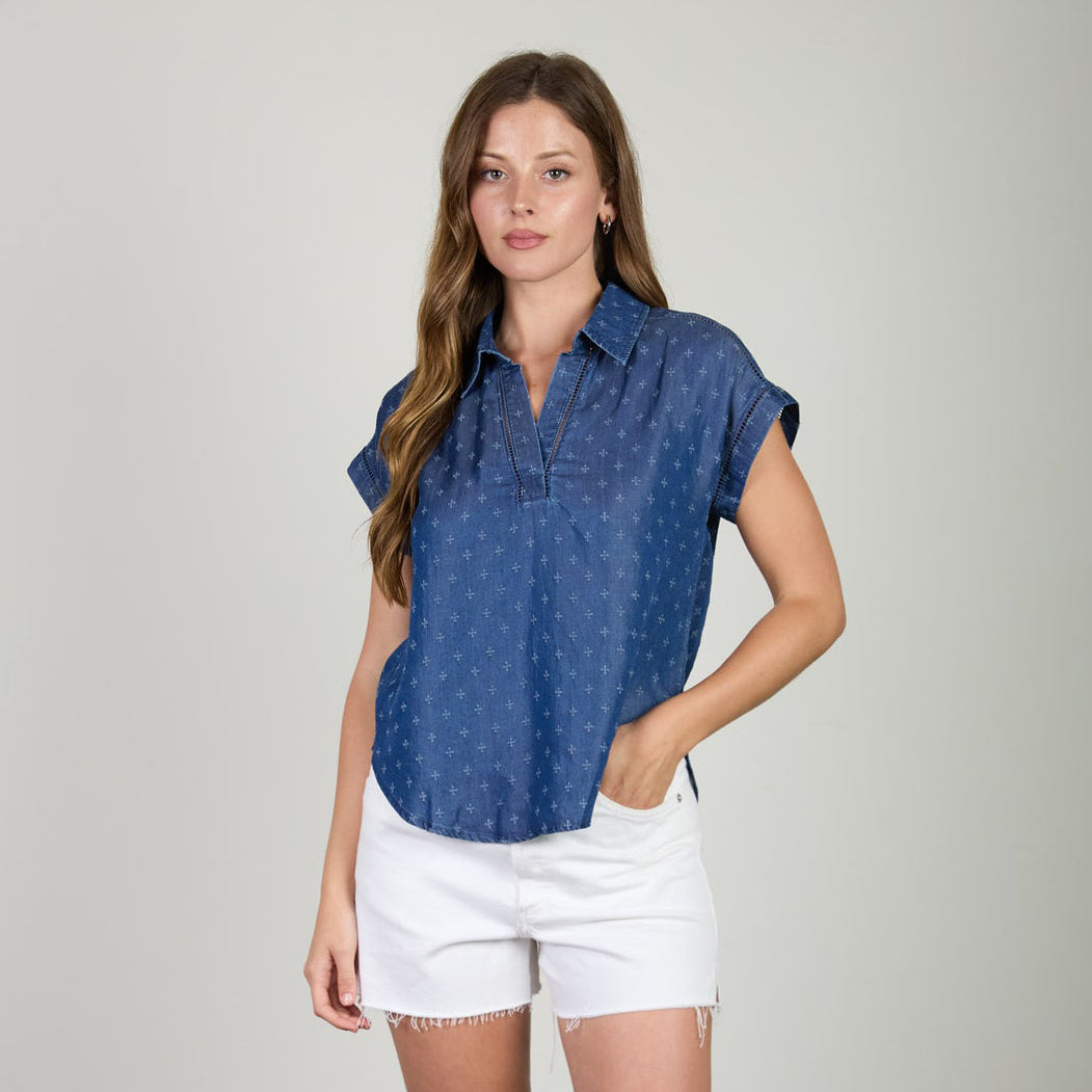 Rae Chambray Top