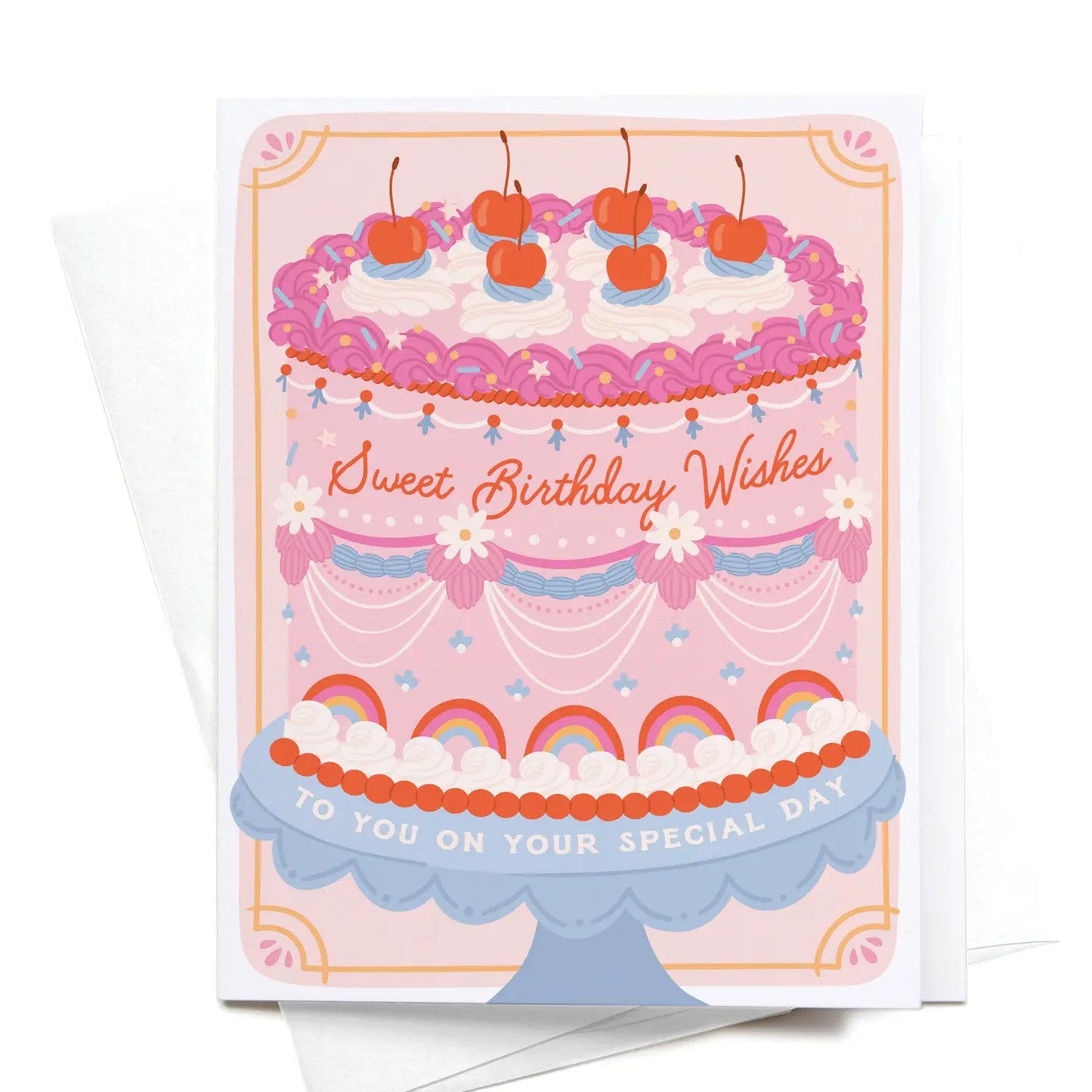 Retro Cake Birthday Card