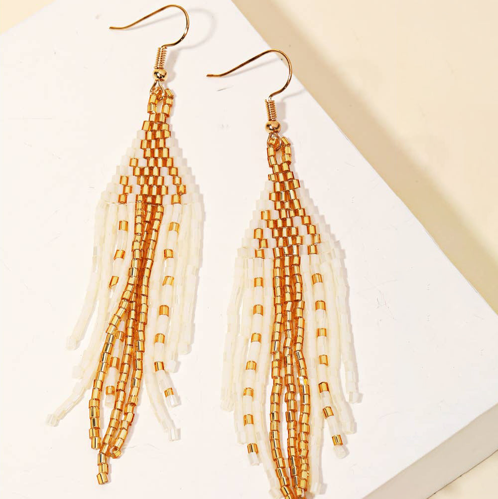 Seed Fringe Earrings