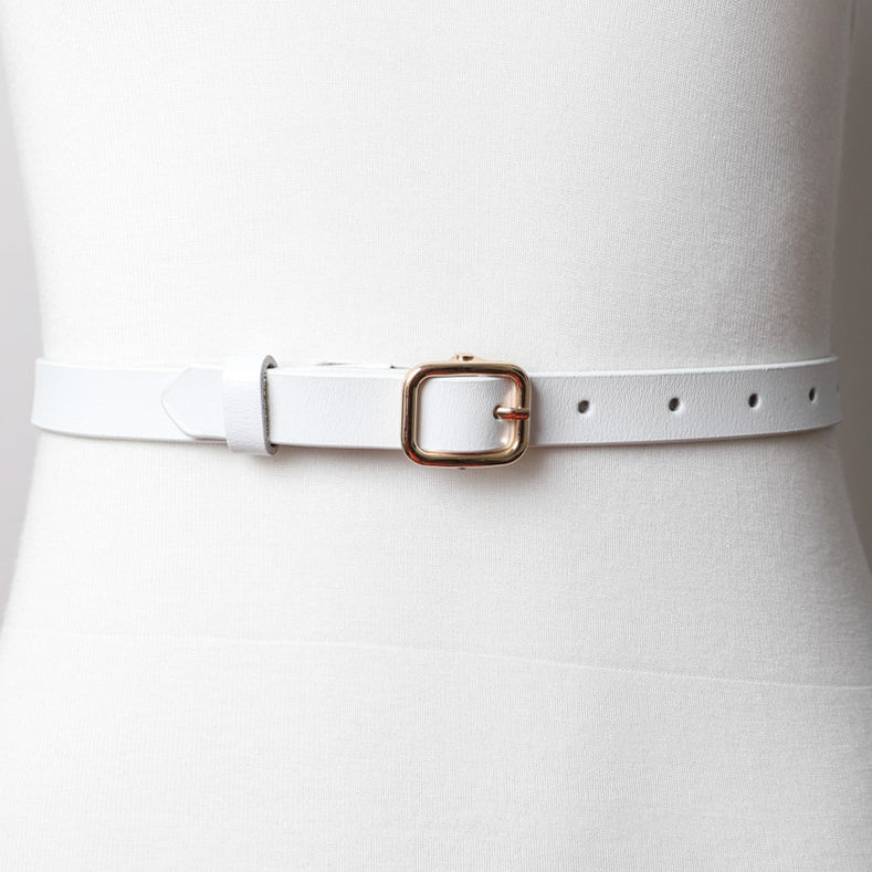 Skinny Leather Belt