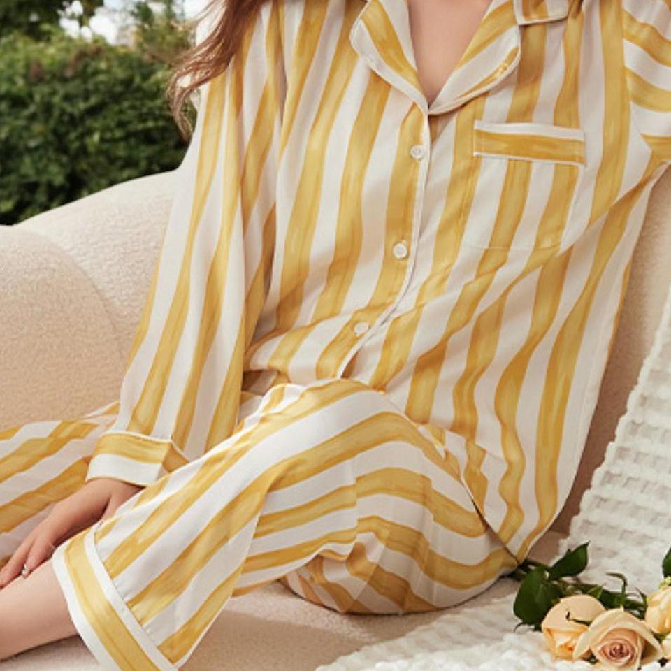 Striped Satin PJ Set