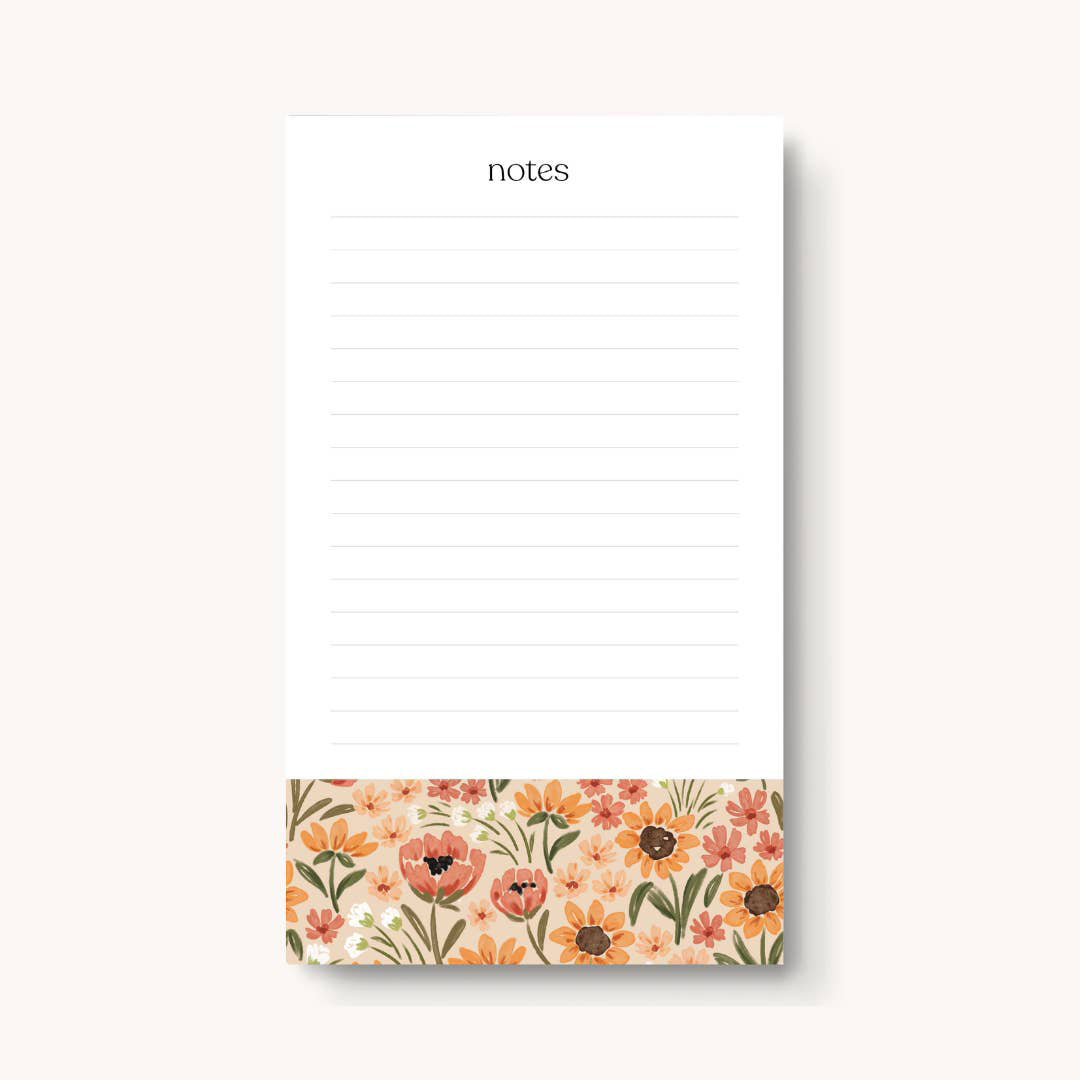 Sunny Poppies Notepad