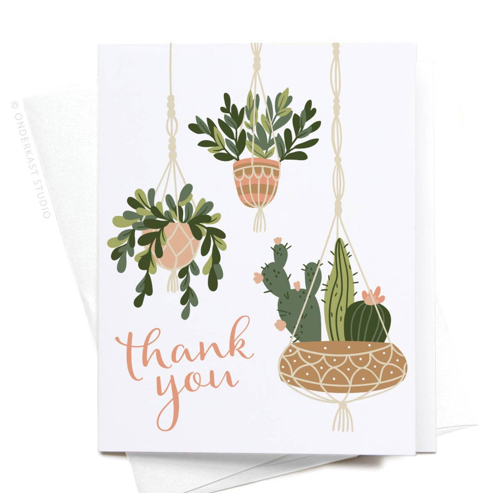 Thank You Hanging Plants Card