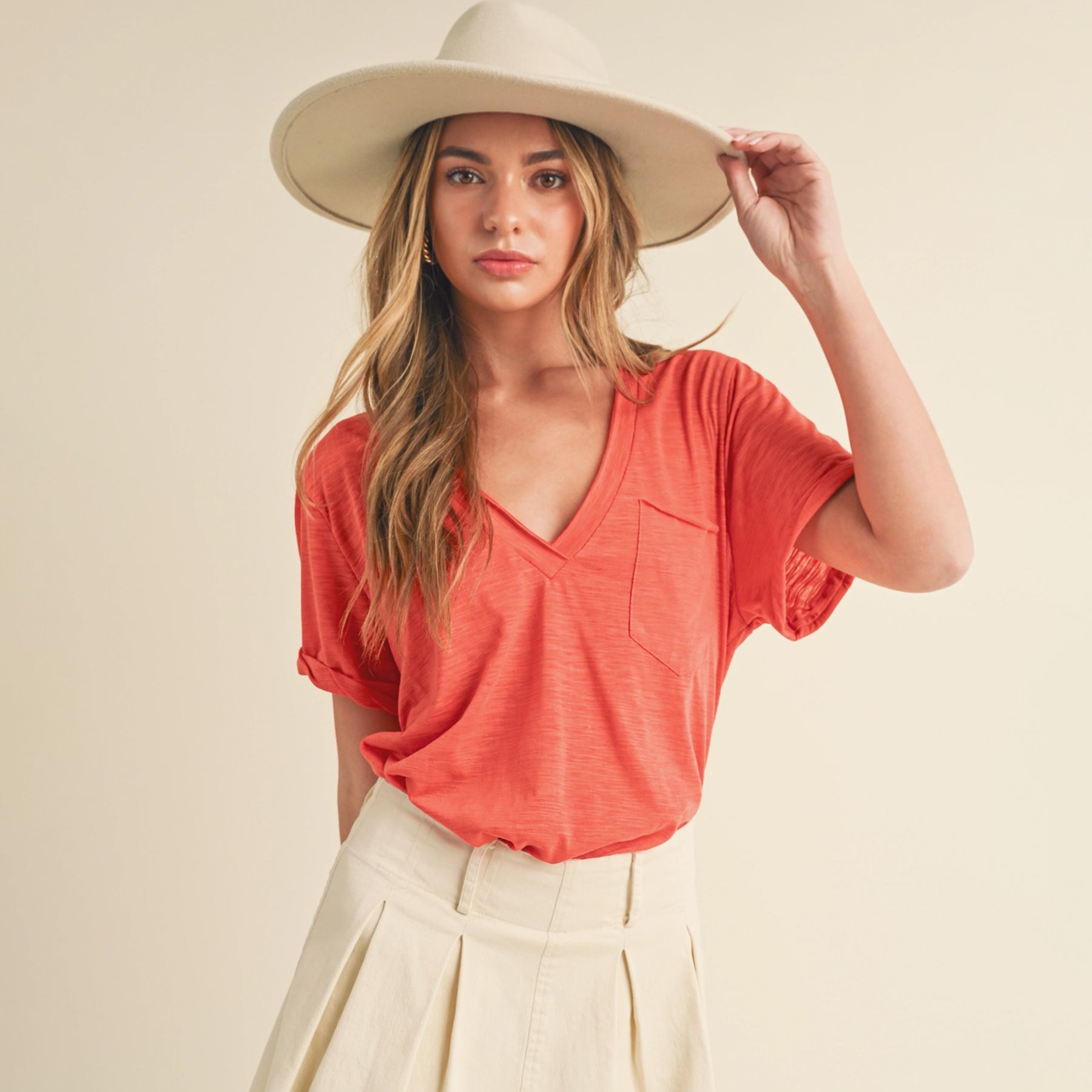 Zoie V-Neck Tee