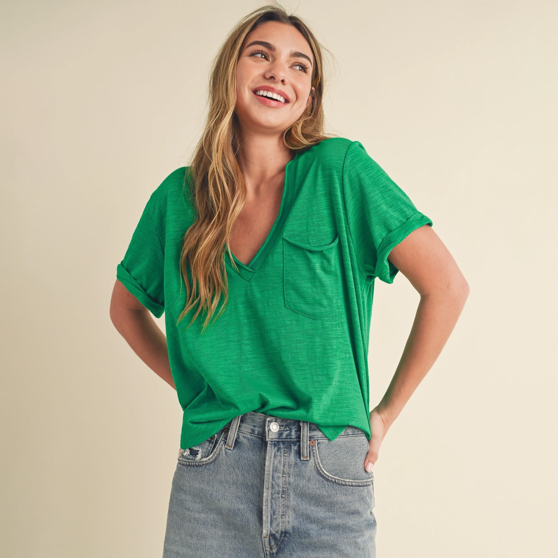 Zoie V-Neck Tee