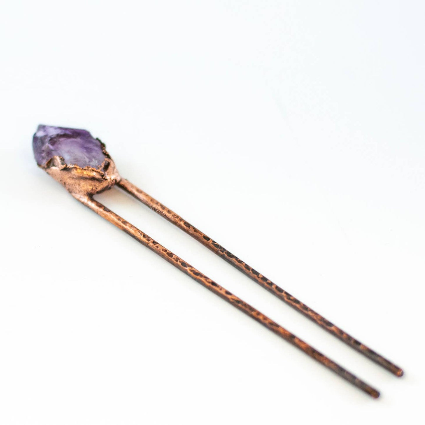 
                  
                    Amethyst + Copper Hairpin
                  
                