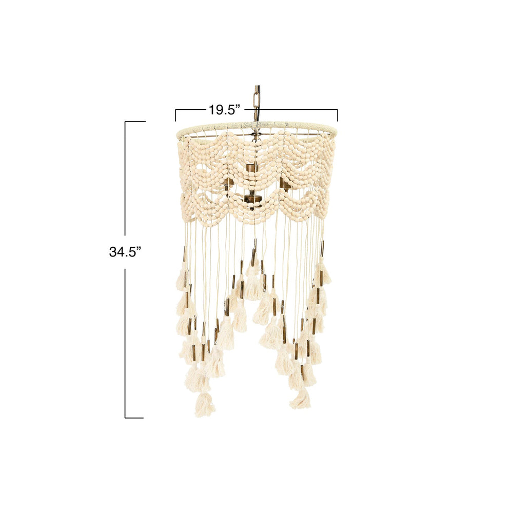 
                  
                    Boho Bead + Tassel Pendant
                  
                