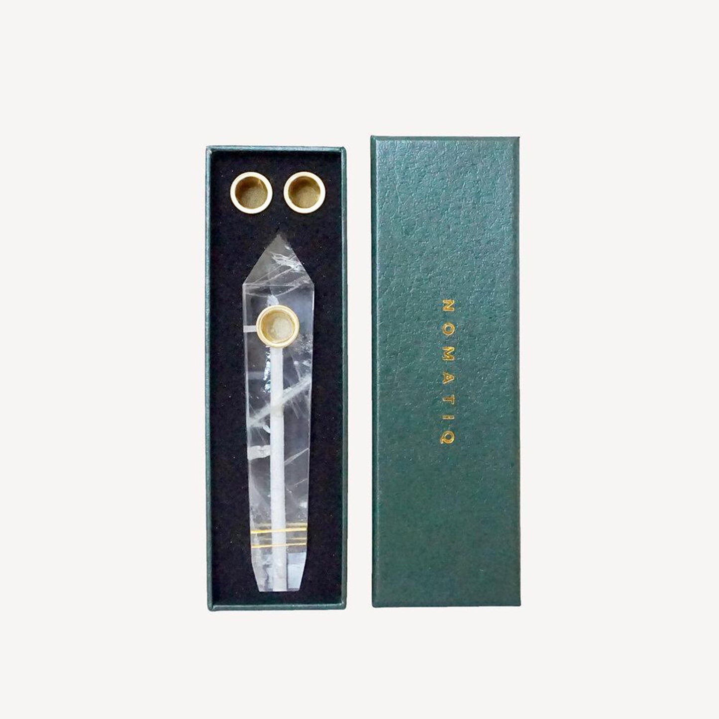 
                  
                    Clear Quartz Stone Pipe
                  
                