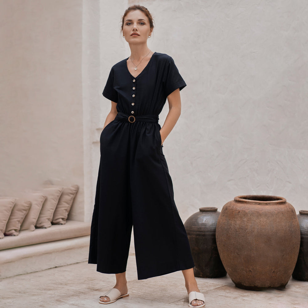 
                  
                    Evora Linen Jumpsuit
                  
                