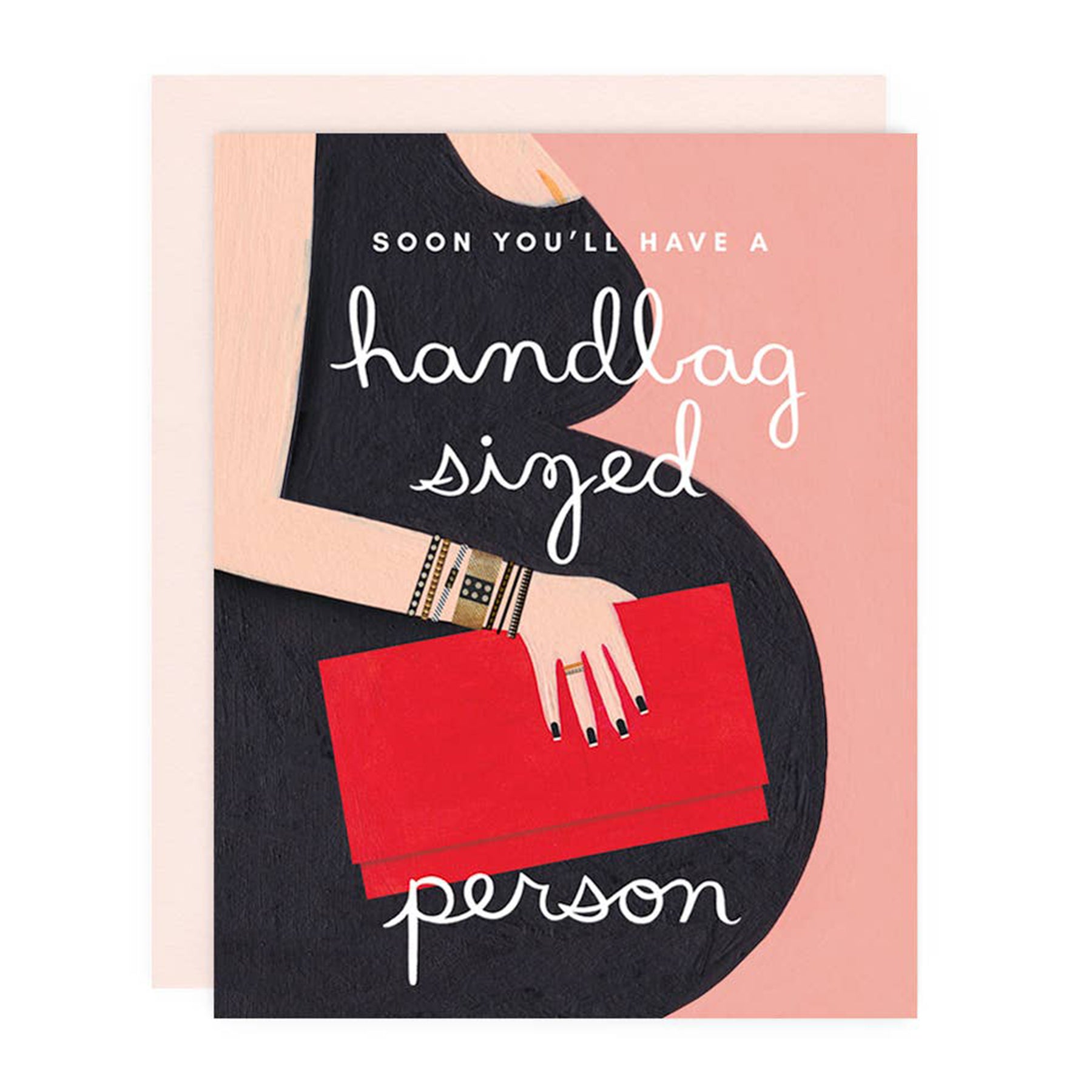 Handbag Sized Person Baby Card