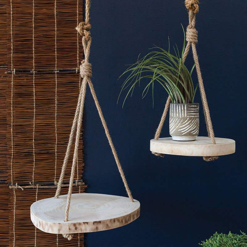 Wood Slice Plant Holder