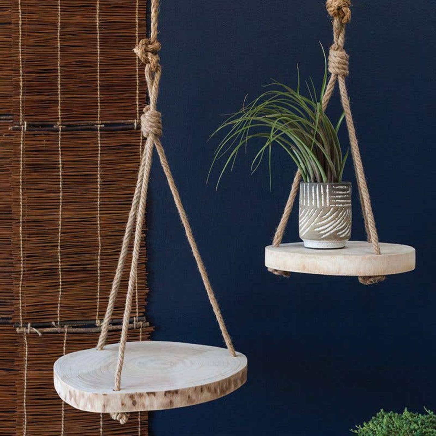 
                  
                    Wood Slice Plant Holder
                  
                