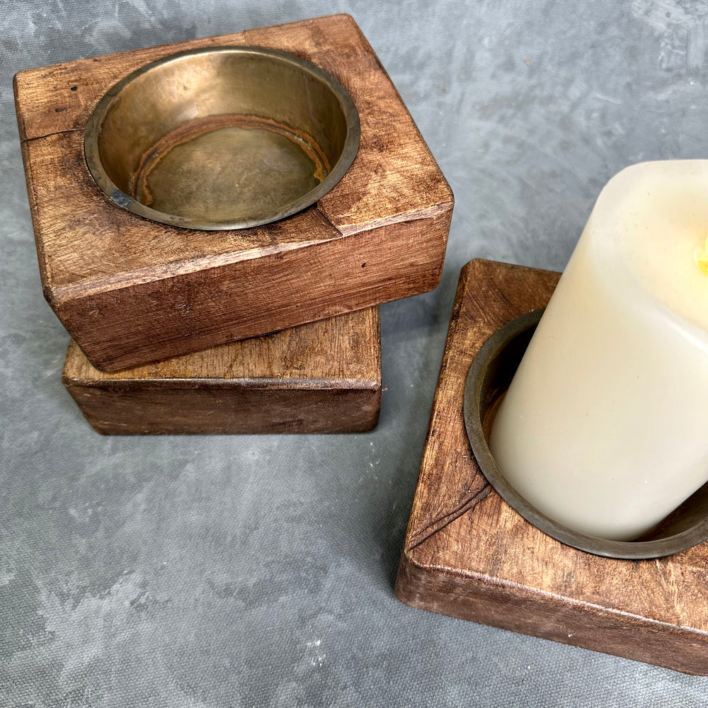 
                  
                    Pillar Candle Holder with Metal Insert
                  
                