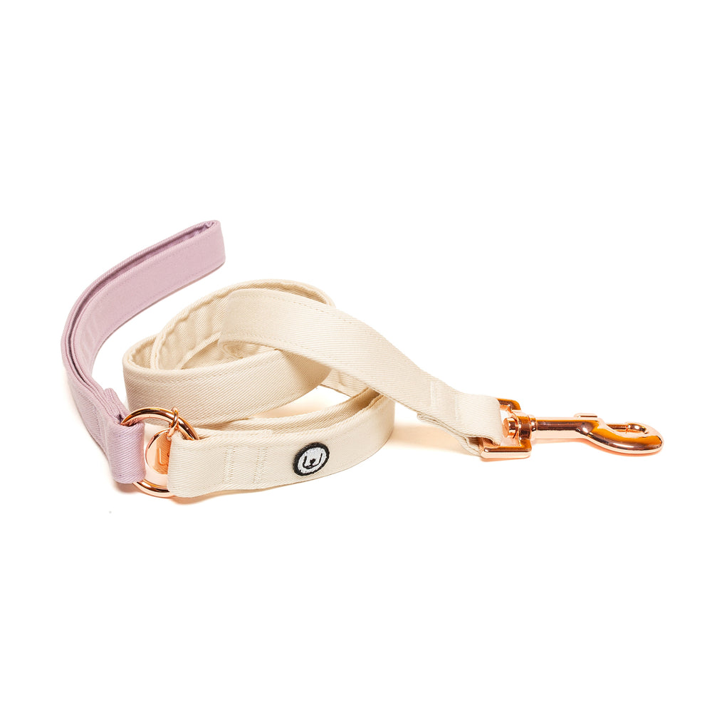 Ivory+Lilac Dog Leash