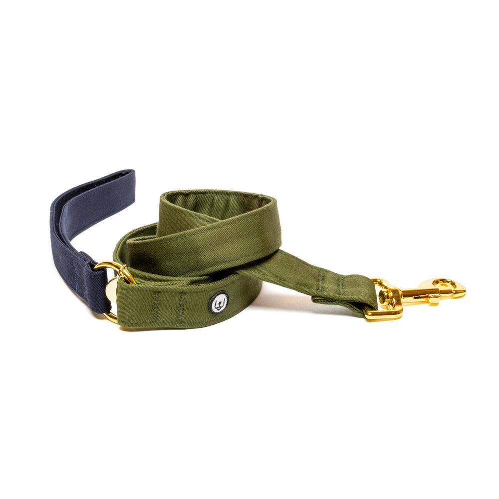 Navy+Olive Dog Leash