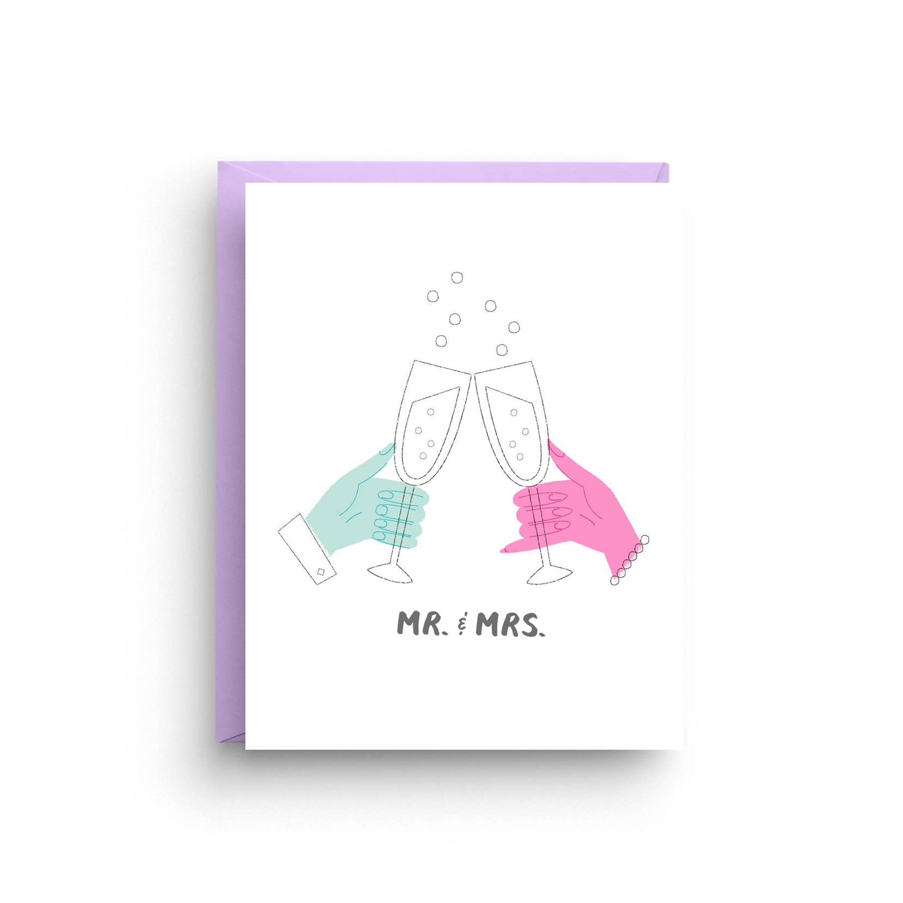 Mr. and Mrs. - Wedding Card