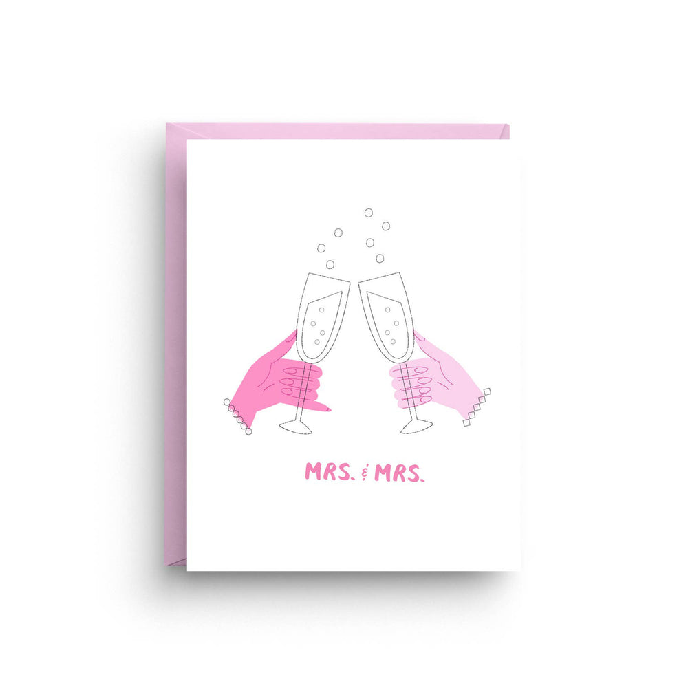 Mrs. and Mrs. - LGBTQ+ Wedding Card