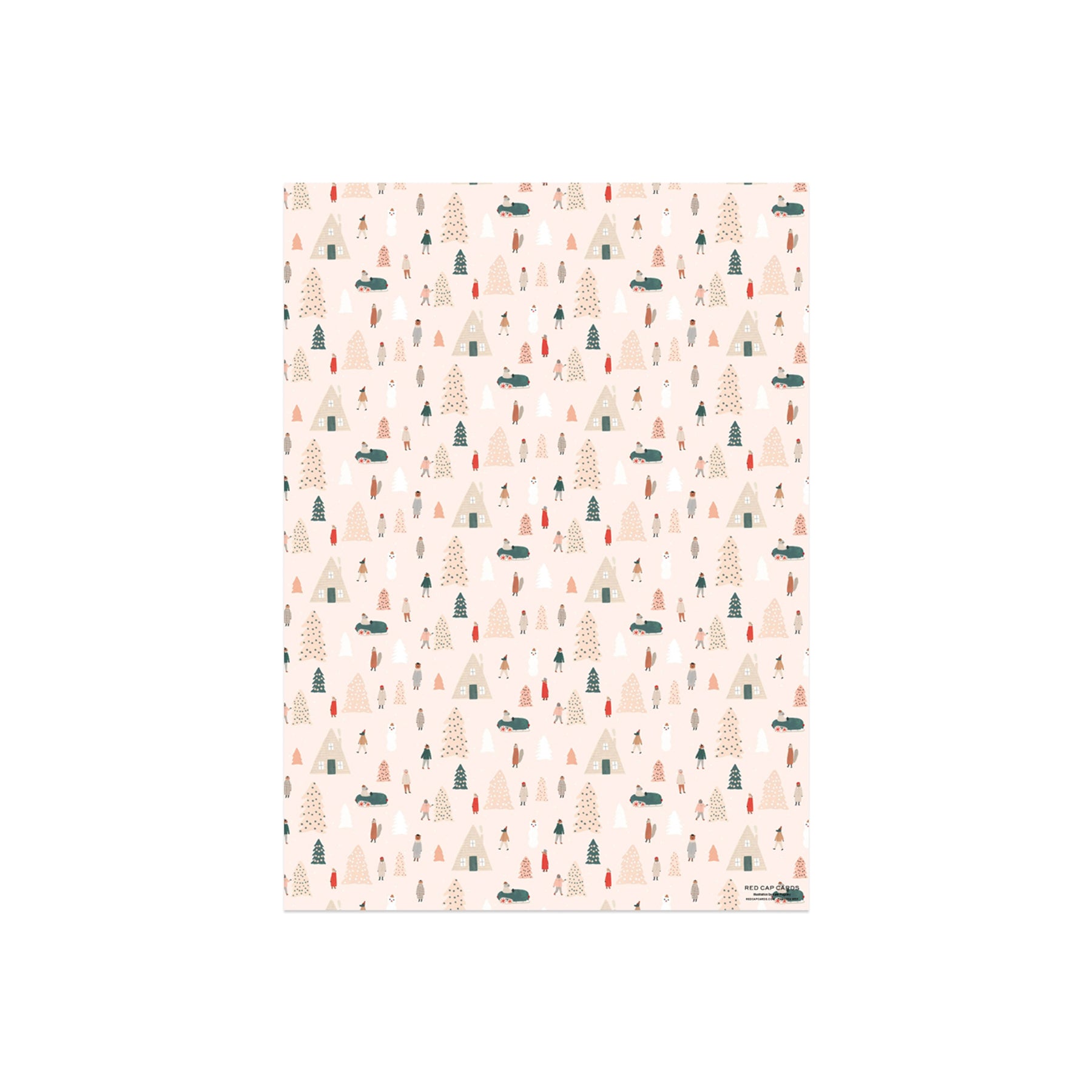 Pink Trees Gift Wrap