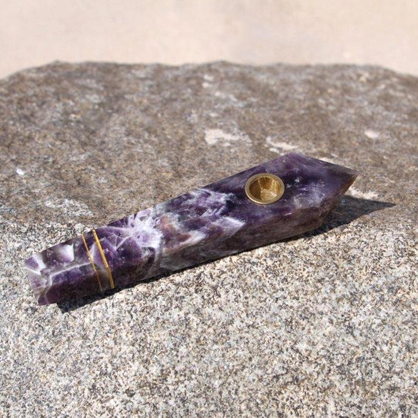 
                  
                    Purple Amethyst Stone Pipe
                  
                